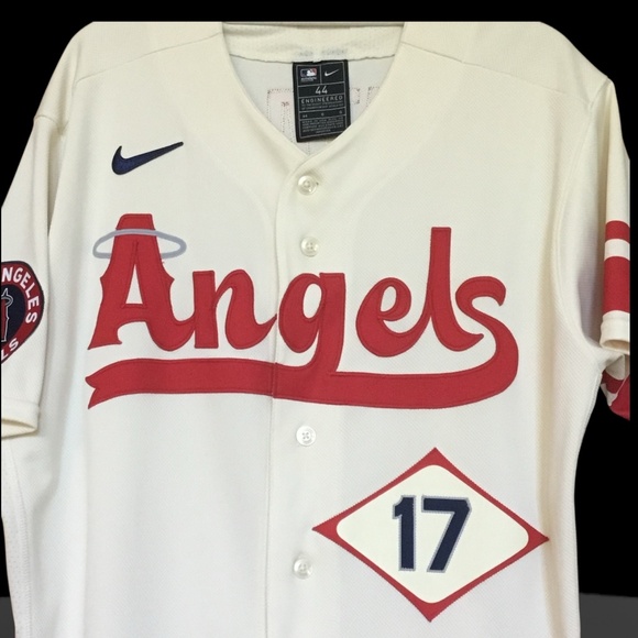 Nike Los Angeles Angels Shohei Ohtani Number 17 Authentic Jersey - Picture 10 of 16